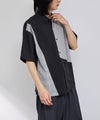 URBAN COLLECTION  ポリトロ パネル切替レギュラーカラー半袖シャツ メンズ商品サムネイル-4