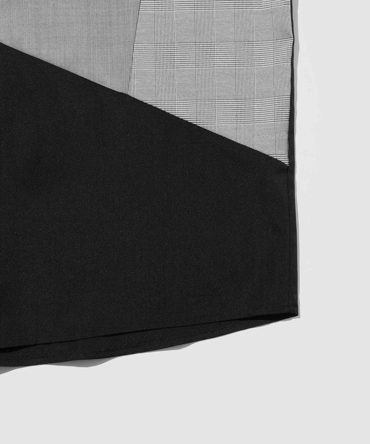 URBAN COLLECTION ポリトロ パネル切替レギュラーカラー半袖シャツ メンズ