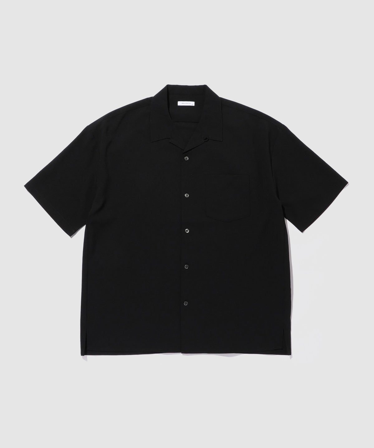 URBAN COLLECTION カラミ織り調 オープンカラーシャツ メンズ