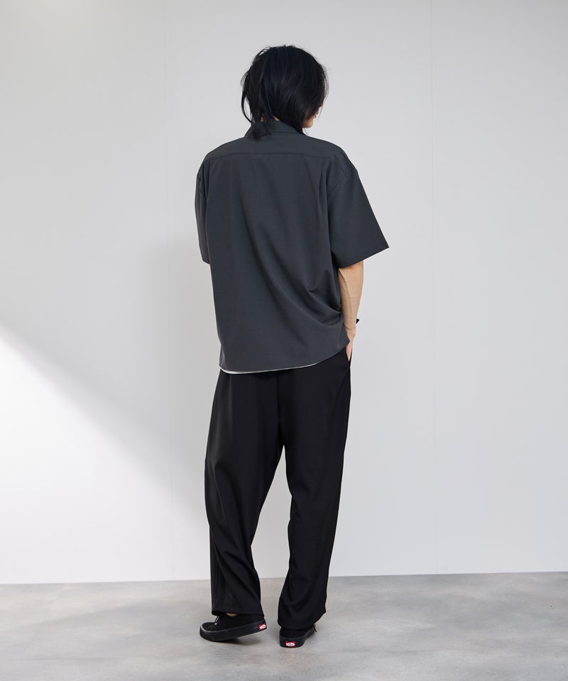 [期間限定価格]URBAN COLLECTION  カラミ織り調 オープンカラーシャツ メンズ商品画像-7