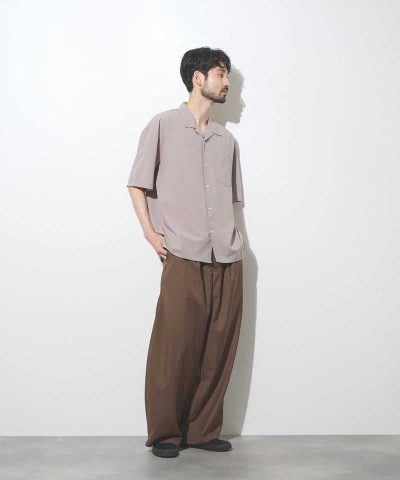 URBAN COLLECTION カラミ織り調 オープンカラーシャツ メンズ商品画像-9