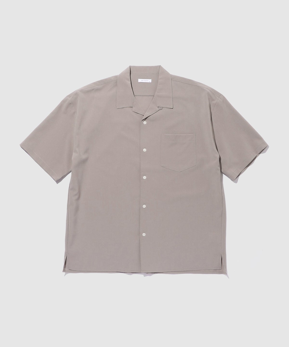 URBAN COLLECTION カラミ織り調 オープンカラーシャツ メンズ