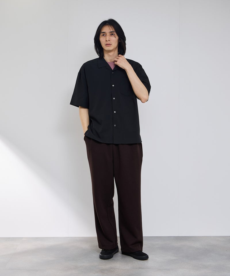 [期間限定価格]URBAN COLLECTION  カラミ織り調 オープンカラーシャツ メンズ商品画像-11