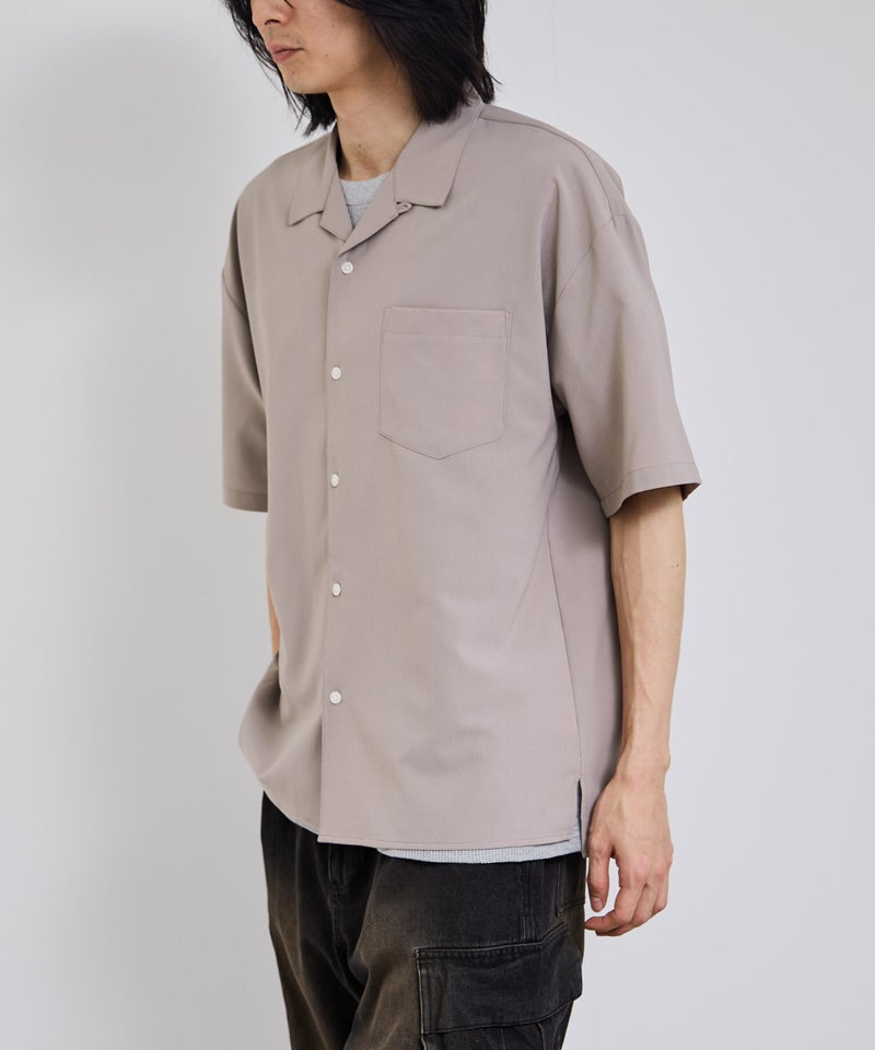 URBAN COLLECTION カラミ織り調 オープンカラーシャツ メンズ商品画像-13