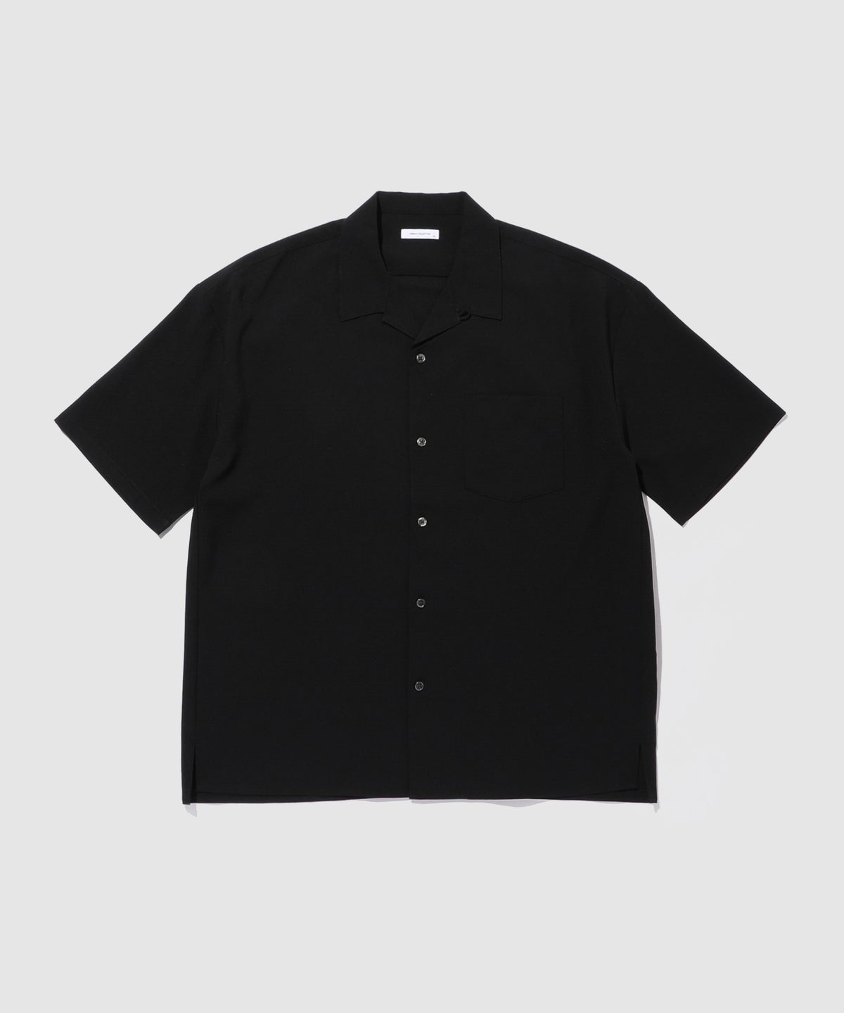 URBAN COLLECTION カラミ織り調 オープンカラーシャツ メンズ