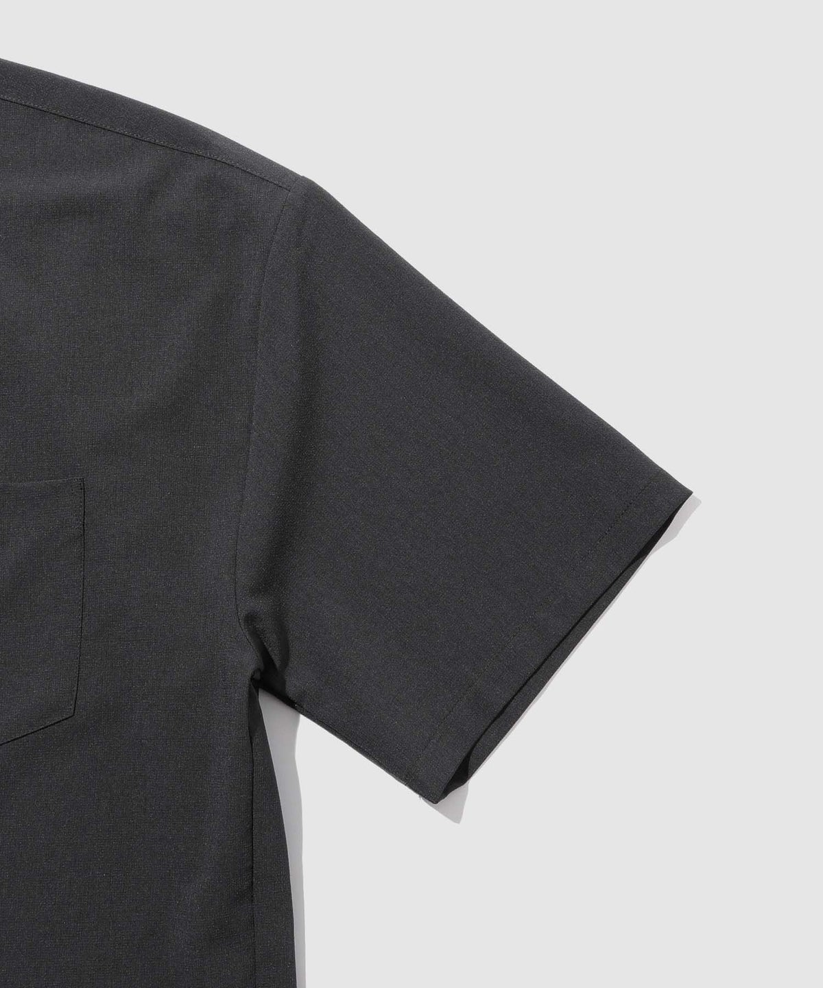 URBAN COLLECTION カラミ織り調 オープンカラーシャツ メンズ