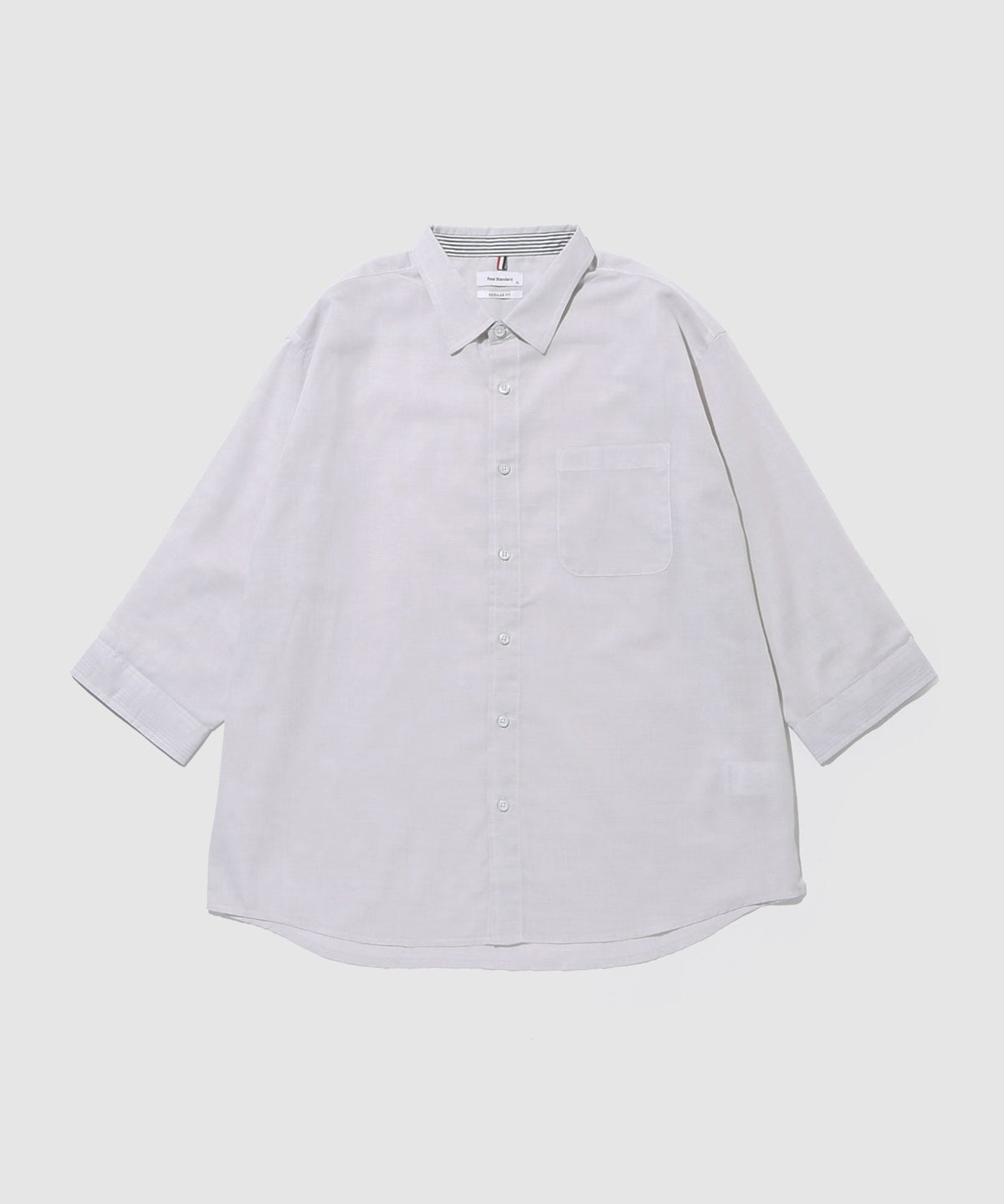 Real Standard パナマ 7分袖レギュラーシャツ メンズ