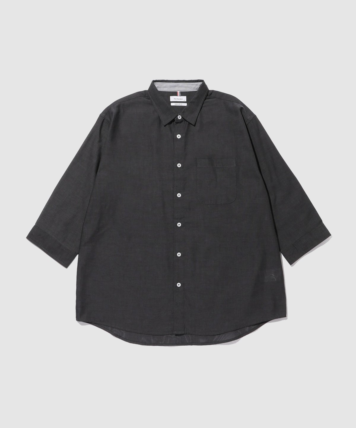 Real Standard パナマ 7分袖レギュラーシャツ メンズ