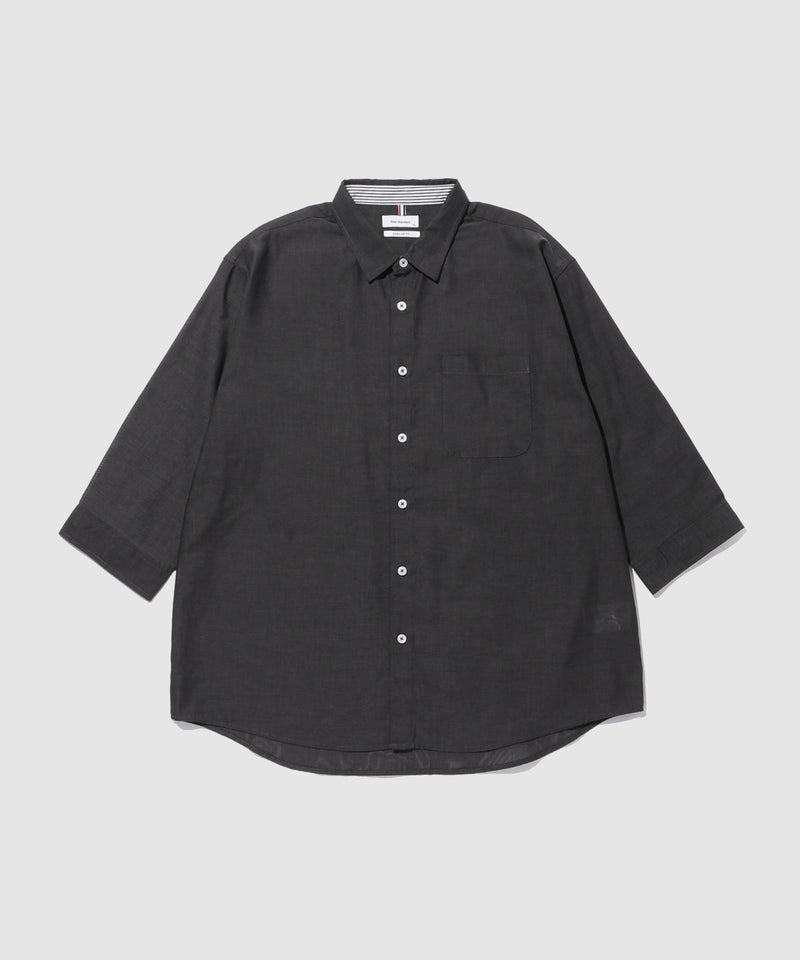 Real Standard  パナマ 7分袖レギュラーシャツ メンズ商品画像-3