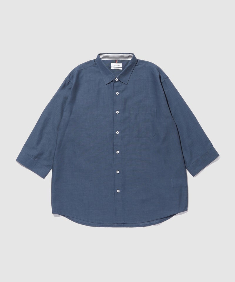 Real Standard  パナマ 7分袖レギュラーシャツ メンズ商品画像-4