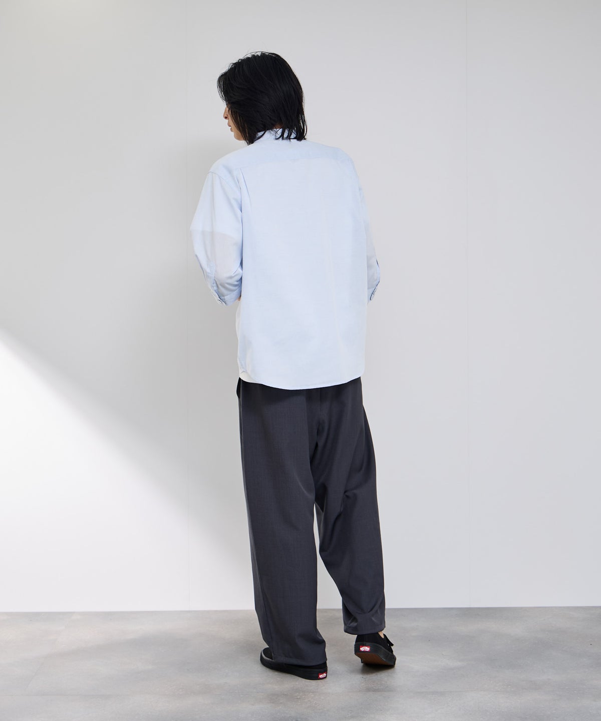 Real Standard パナマ 7分袖レギュラーシャツ メンズ