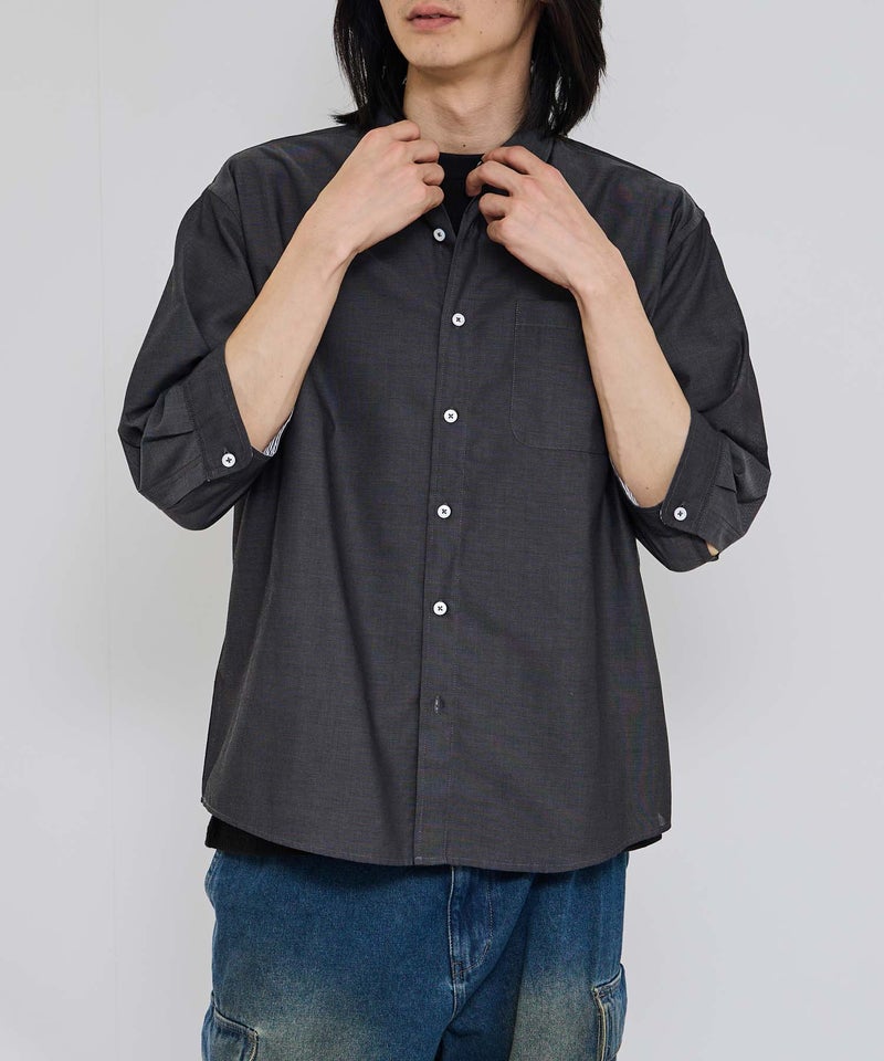 Real Standard  パナマ 7分袖レギュラーシャツ メンズ商品画像-14