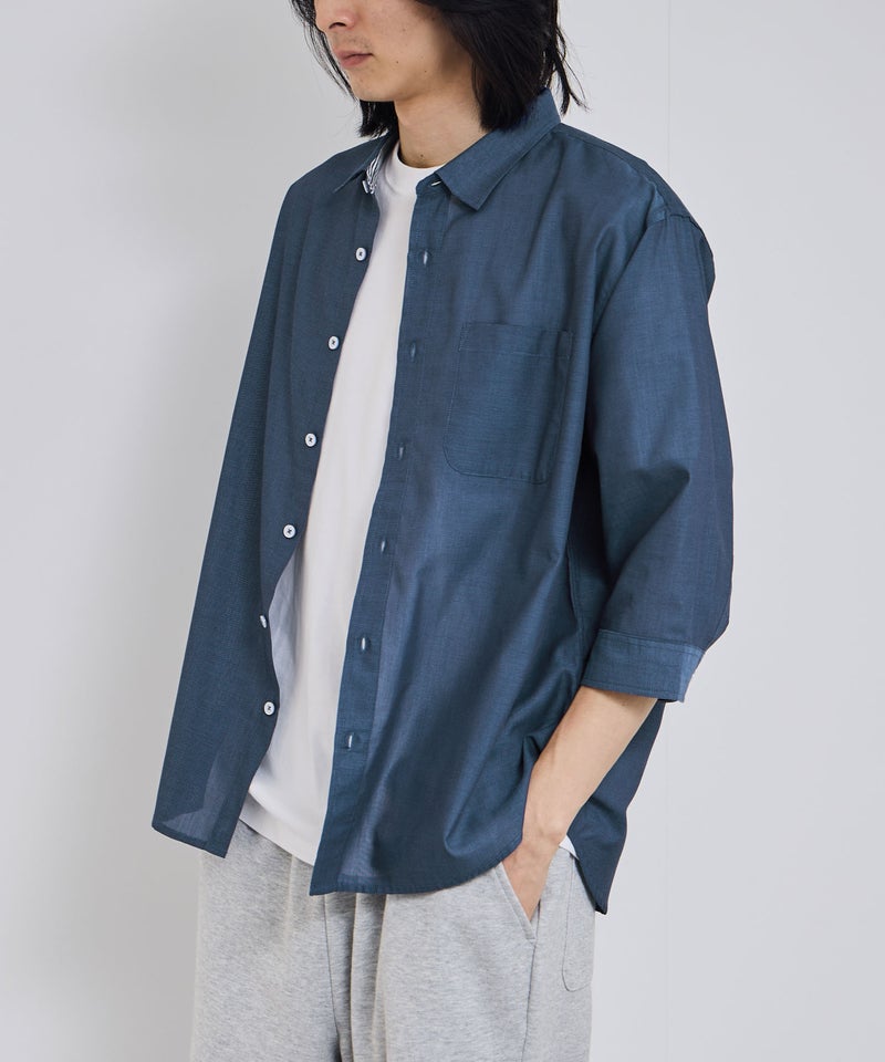 Real Standard パナマ 7分袖レギュラーシャツ メンズ商品画像-19