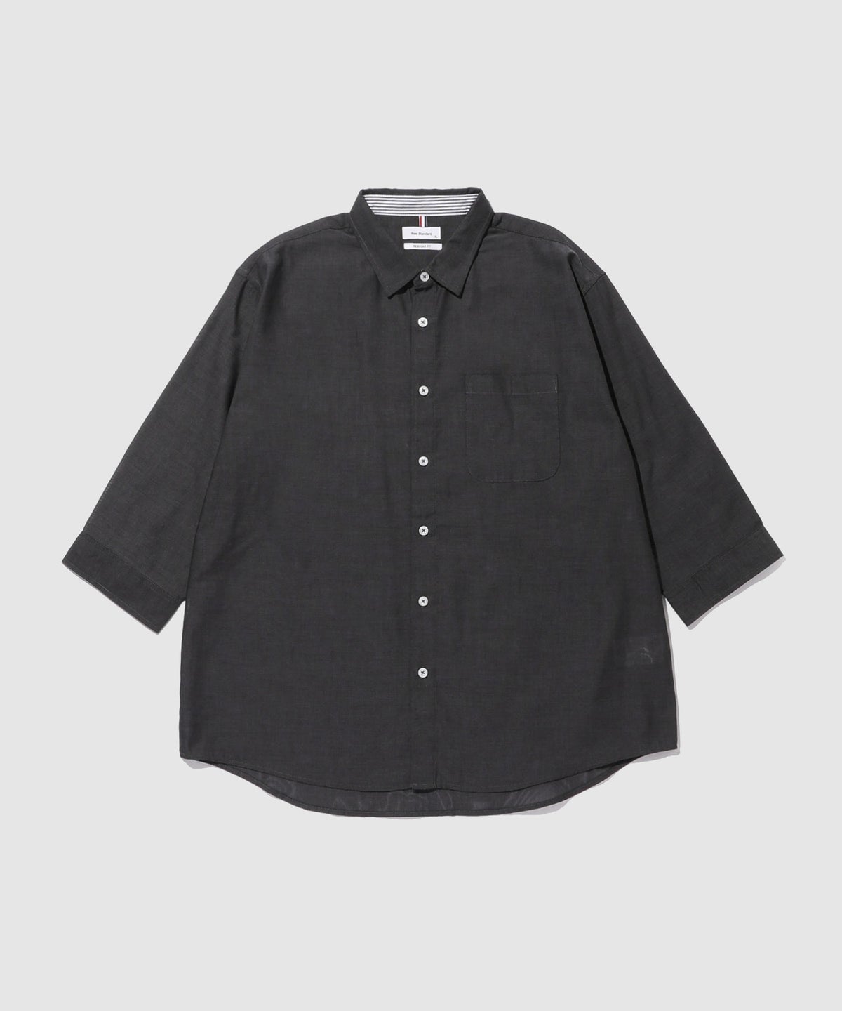 Real Standard パナマ 7分袖レギュラーシャツ メンズ
