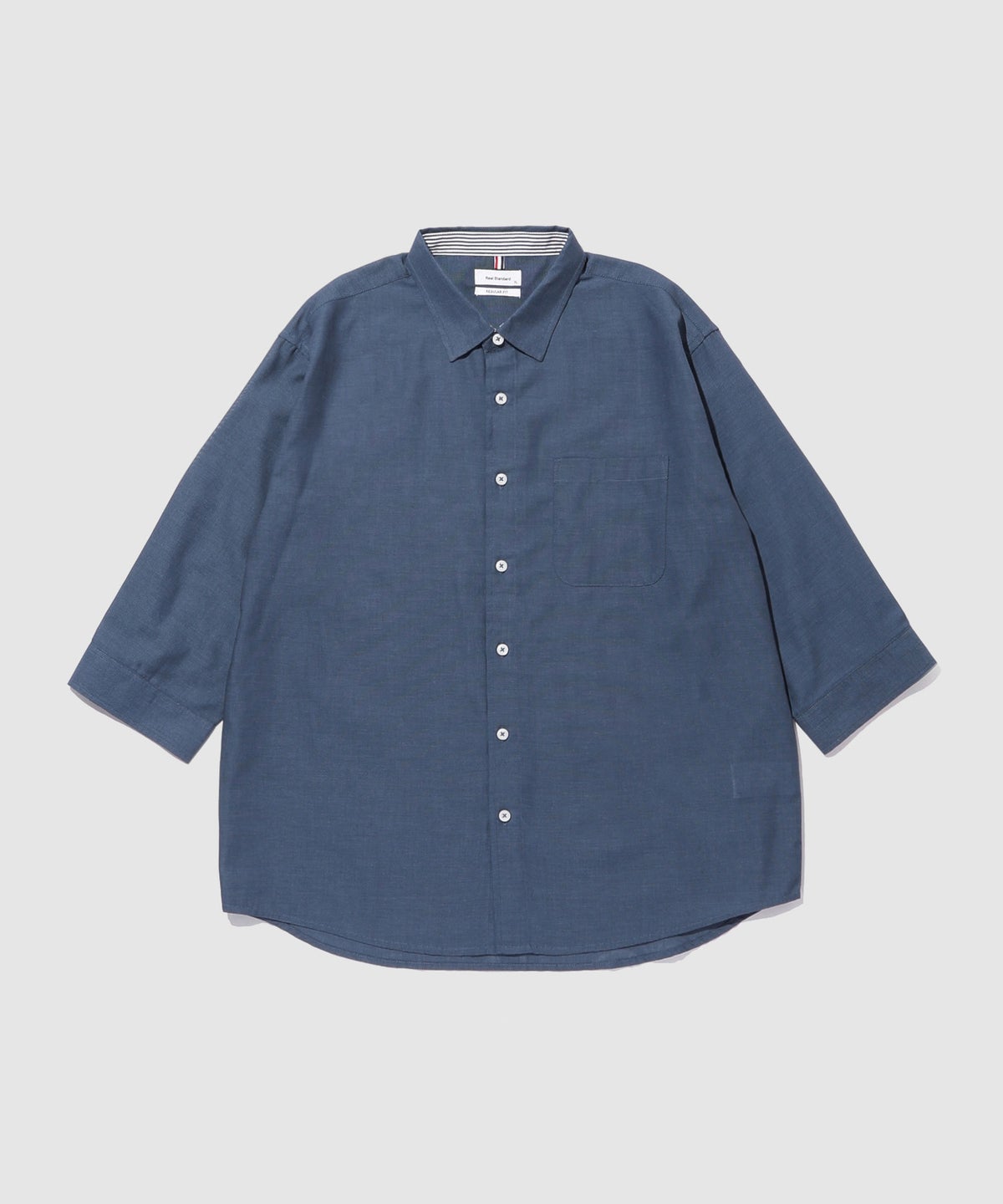 Real Standard パナマ 7分袖レギュラーシャツ メンズ