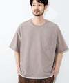 URBAN COLLECTION エアリネン カラミ織りリラックスフィットTシャツ メンズ メール便 対応商品商品サムネイル-3