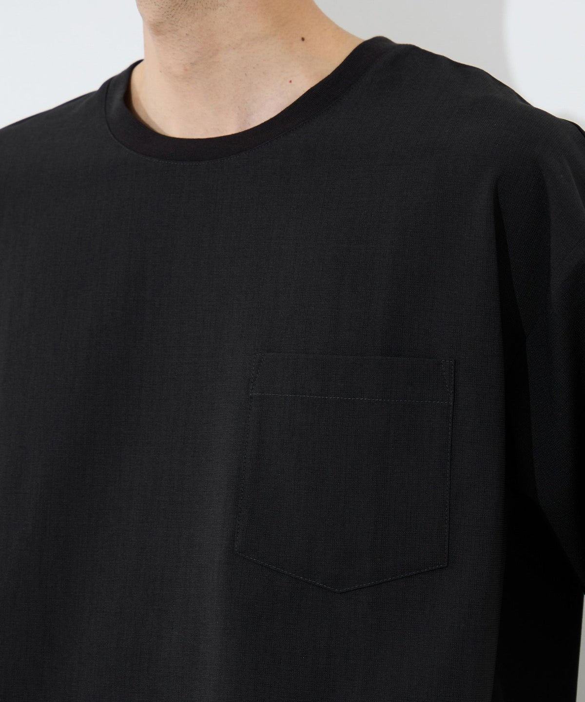 URBAN COLLECTION エアリネン カラミ織りリラックスフィットTシャツ メンズ メール便 対応商品