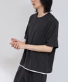 URBAN COLLECTION エアリネン カラミ織りリラックスフィットTシャツ メンズ メール便 対応商品商品サムネイル-12