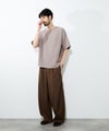 URBAN COLLECTION エアリネン カラミ織りリラックスフィットTシャツ メンズ メール便 対応商品商品サムネイル-22