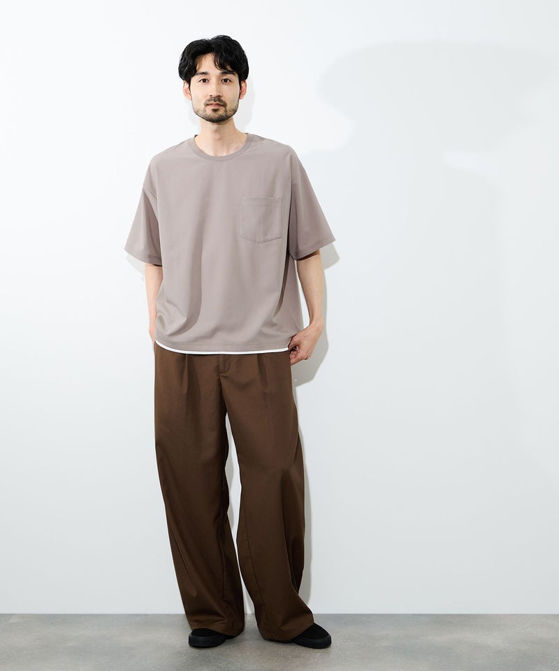 URBAN COLLECTION エアリネン カラミ織りリラックスフィットTシャツ メンズ メール便 対応商品商品画像-23