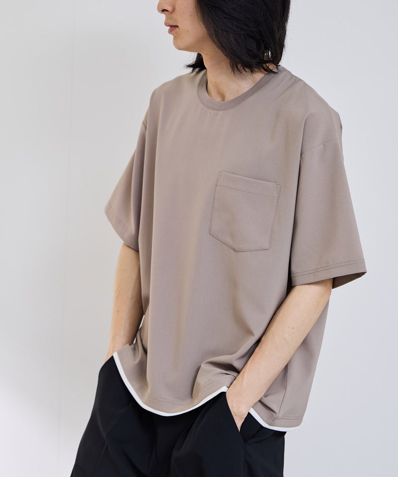 URBAN COLLECTION  エアリネン カラミ織りリラックスフィットTシャツ メンズ メール便 対応商品商品画像-25