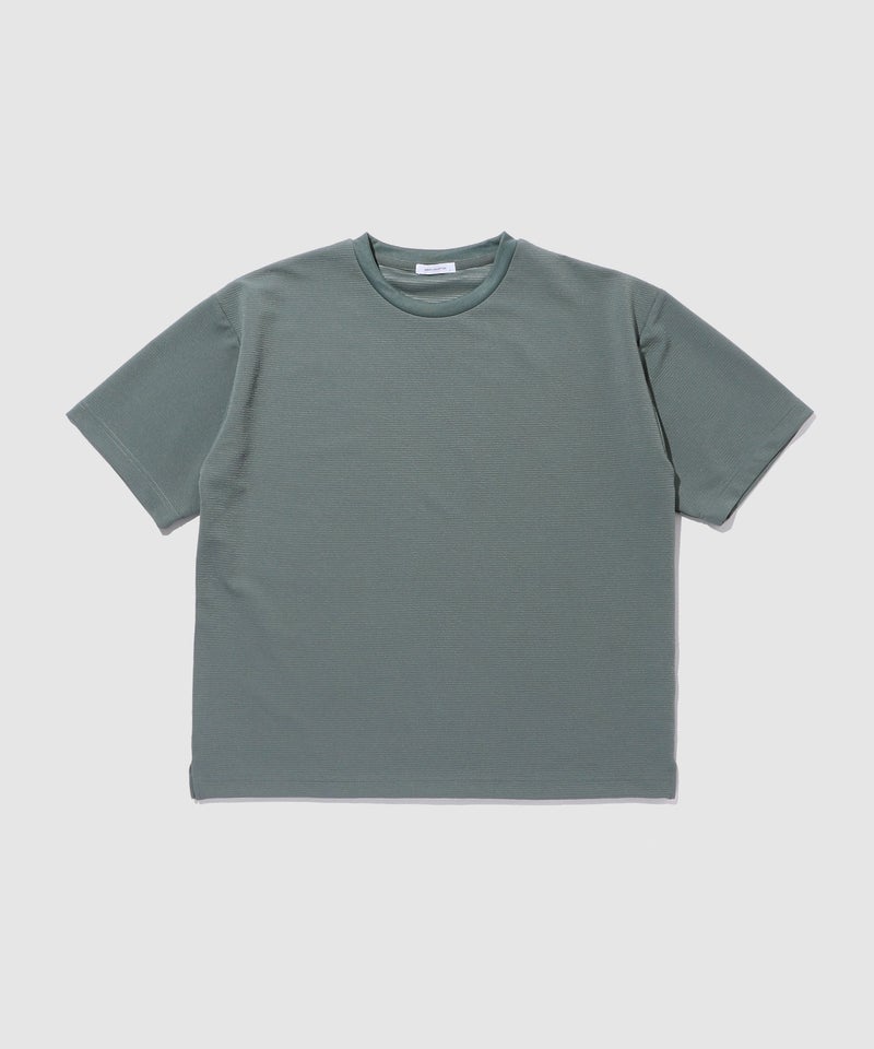 URBAN COLLECTION リップル テーパードシルエット クルーネック半袖Tシャツ メンズ メール便 対応商品商品画像-4