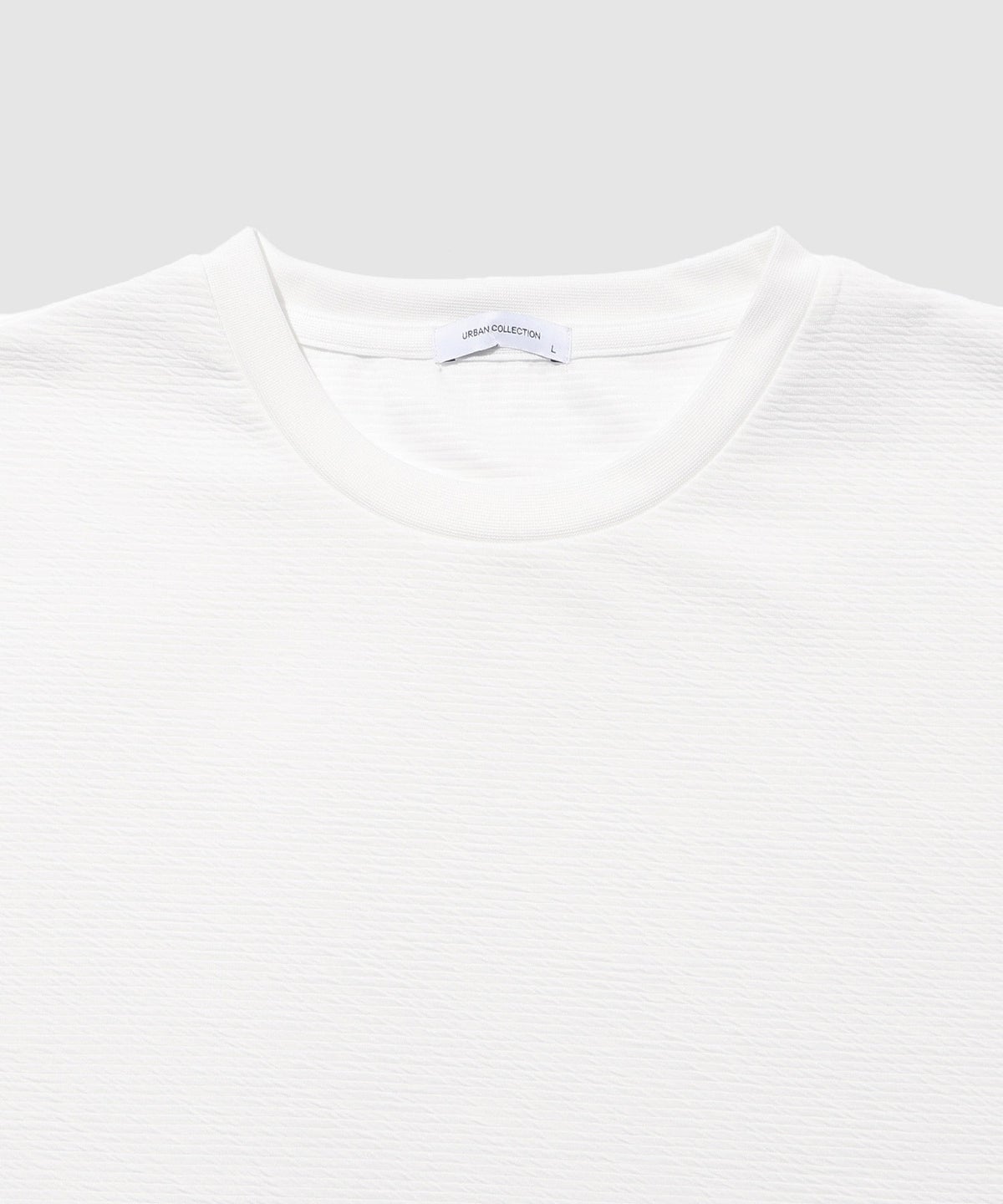 URBAN COLLECTION リップル テーパードシルエット クルーネック半袖Tシャツ メンズ メール便 対応商品