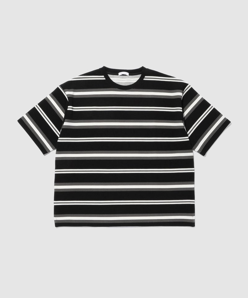 URBAN COLLECTION ドライワッフル マルチボーダー半袖Tシャツ メンズ メール便 対応商品商品画像-3