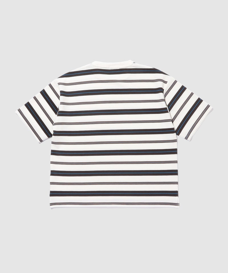 URBAN COLLECTION ドライワッフル マルチボーダー半袖Tシャツ メンズ メール便 対応商品商品画像-4