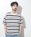 URBAN COLLECTION  ドライワッフル マルチボーダー半袖Tシャツ メンズ メール便 対応商品商品サムネイル-4