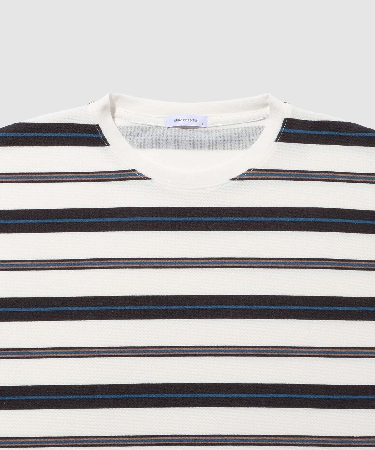 URBAN COLLECTION ドライワッフル マルチボーダー半袖Tシャツ メンズ メール便 対応商品