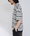 URBAN COLLECTION  ドライワッフル マルチボーダー半袖Tシャツ メンズ メール便 対応商品商品サムネイル-7