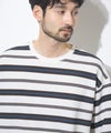 URBAN COLLECTION  ドライワッフル マルチボーダー半袖Tシャツ メンズ メール便 対応商品商品サムネイル-7