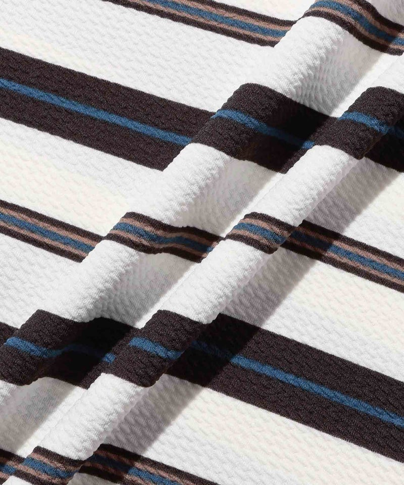 URBAN COLLECTION ドライワッフル マルチボーダー半袖Tシャツ メンズ メール便 対応商品商品画像-9