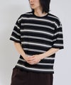 URBAN COLLECTION ドライワッフル マルチボーダー半袖Tシャツ メンズ メール便 対応商品商品サムネイル-9