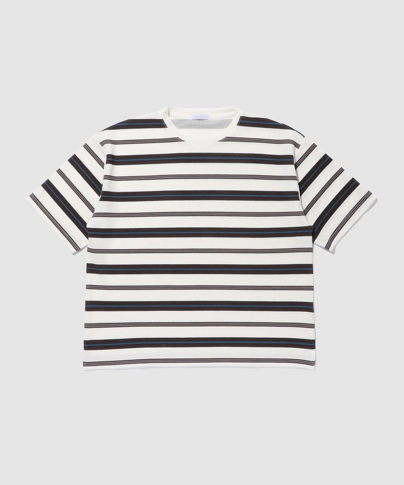 URBAN COLLECTION  ドライワッフル マルチボーダー半袖Tシャツ メンズ メール便 対応商品商品画像-12