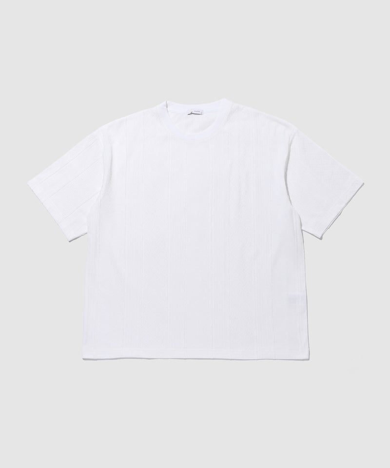 URBAN COLLECTION ローゲージ ジャガード半袖Tシャツ メンズ メール便 対応商品商品画像-2