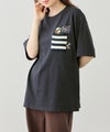 OZZY 刺繍 ニットボーダーポケット クルーネック 半袖Tシャツ メンズ メール便 対応商品商品サムネイル-3