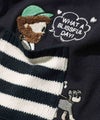 OZZY 刺繍 ニットボーダーポケット クルーネック 半袖Tシャツ メンズ メール便 対応商品商品サムネイル-17