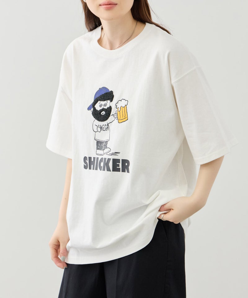 OZZY サガラ刺繍 クルーネック 半袖Tシャツ メンズ メール便 対応商品商品画像-2
