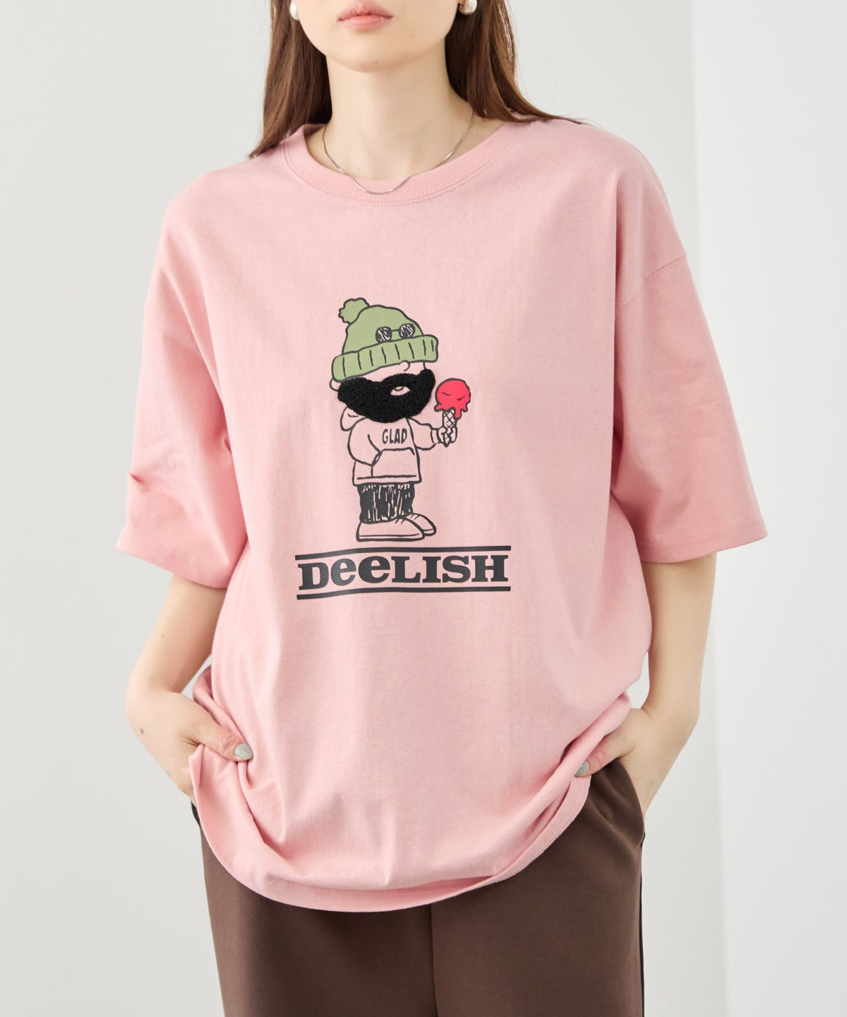 OZZY サガラ刺繍 クルーネック 半袖Tシャツ メンズ メール便 対応商品