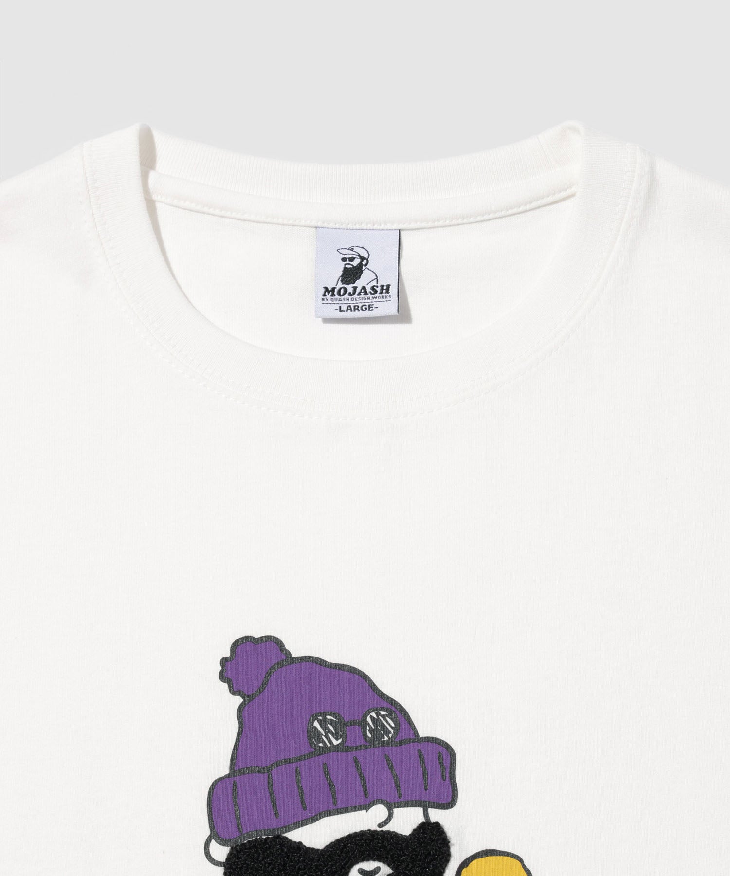 OZZY サガラ刺繍 クルーネック 半袖Tシャツ メンズ