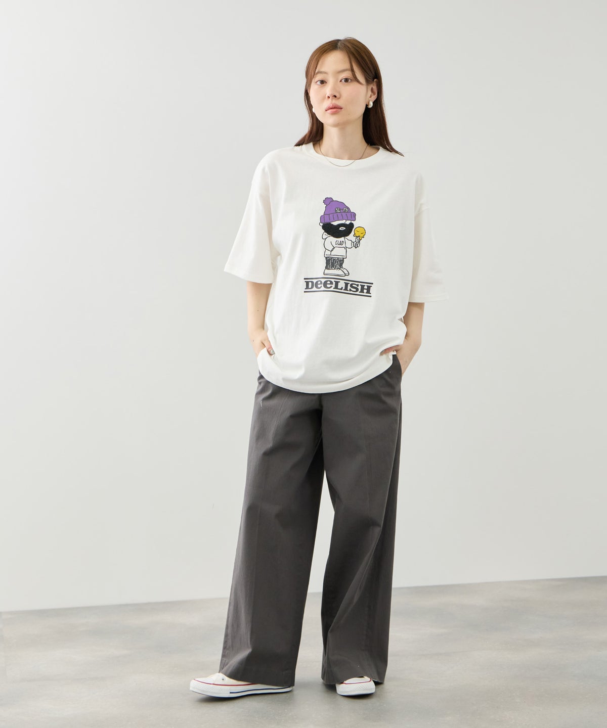 OZZY サガラ刺繍 クルーネック 半袖Tシャツ メンズ メール便 対応商品