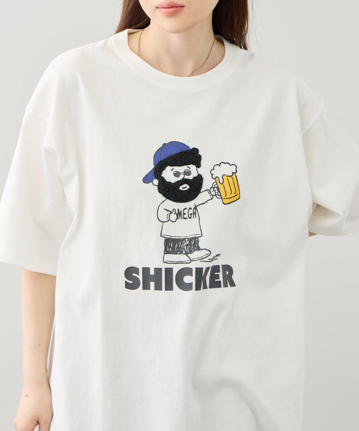OZZY サガラ刺繍 クルーネック 半袖Tシャツ メンズ メール便 対応商品