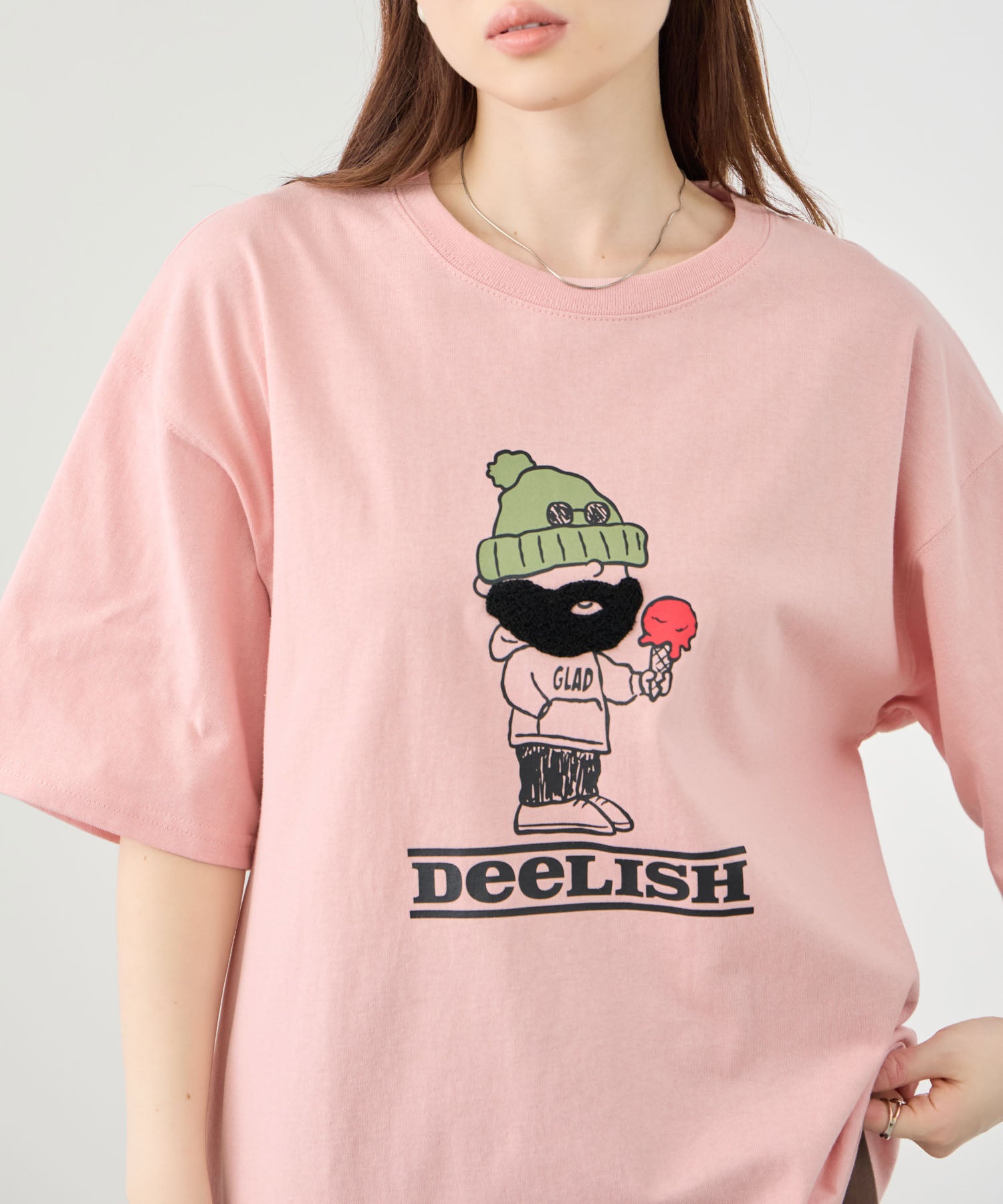 サーくん OZZY サガラ刺繍 クルーネック 半袖Tシャツ メンズ
