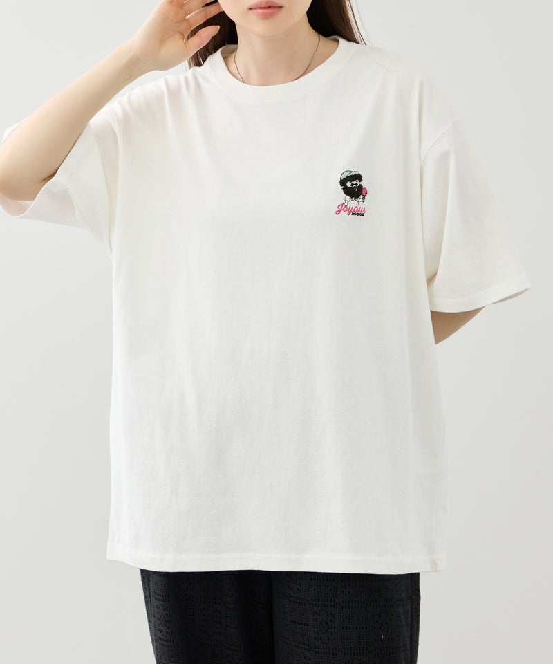 OZZY ワンポイント サガラ刺繍 クルーネック 半袖Tシャツ メンズ メール便 対応商品商品画像-1