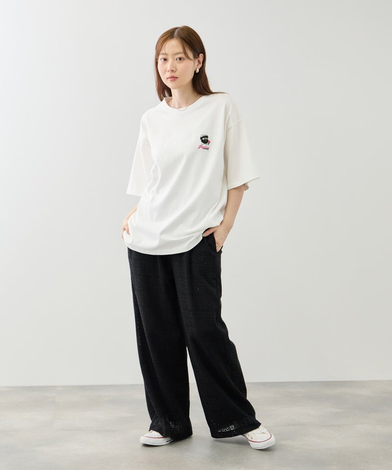 OZZY ワンポイント サガラ刺繍 クルーネック 半袖Tシャツ メンズ メール便 対応商品商品画像-7