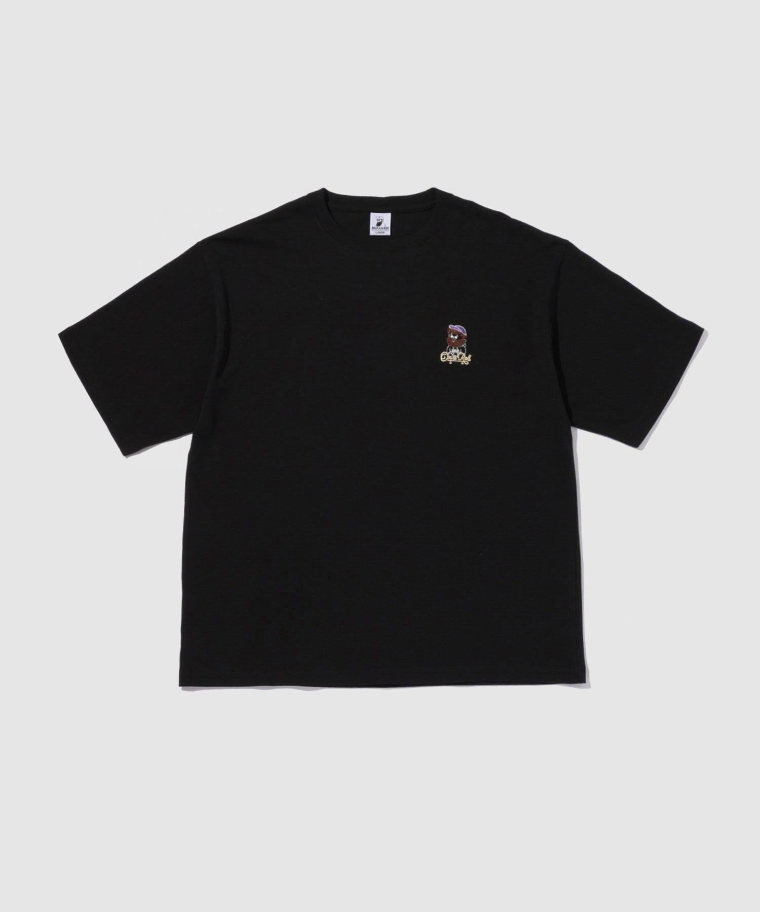 OZZY ワンポイント サガラ刺繍 クルーネック 半袖Tシャツ メンズ