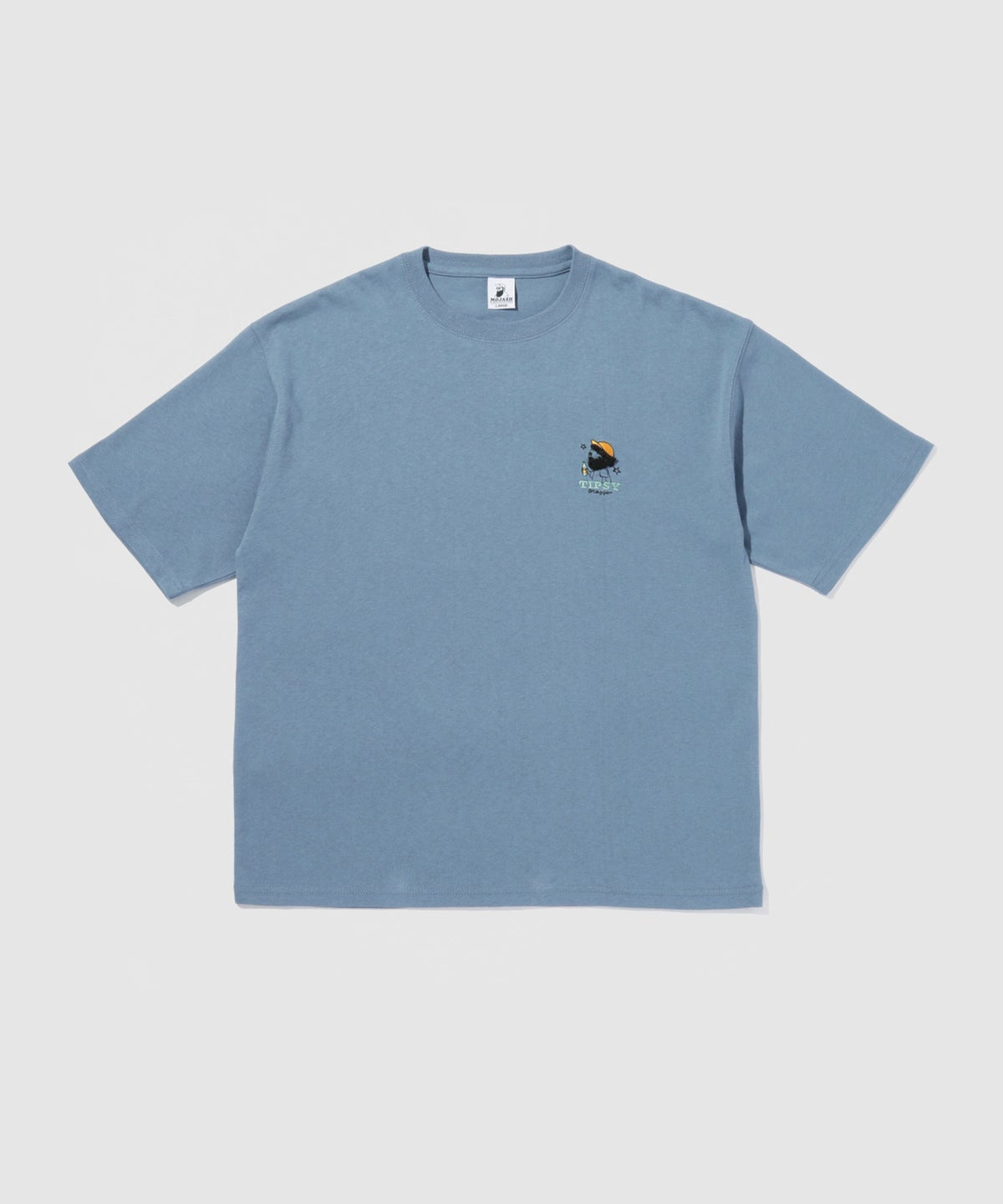 OZZY ワンポイント サガラ刺繍 クルーネック 半袖Tシャツ メンズ メール便 対応商品