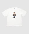 クマモチーフ サガラ刺繍&アップリケ クルーネック 半袖Tシャツ メンズ メール便 対応商品商品サムネイル-5